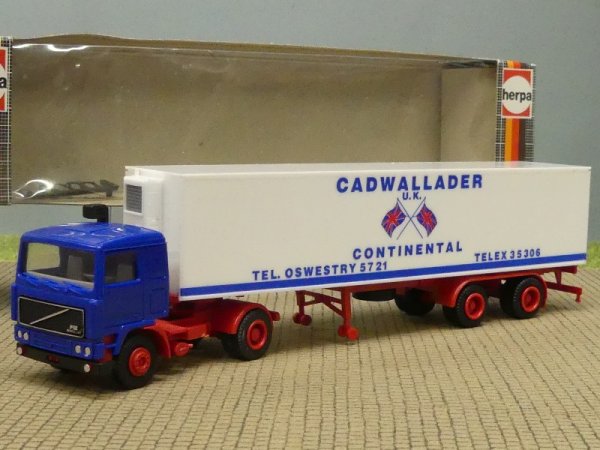 1/87 Herpa Volvo F12 FH neu Cadwallader GB Sattelzug 839000