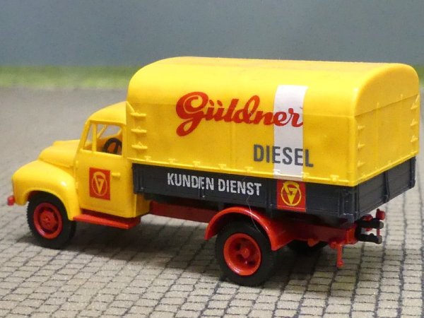 1/87 Brekina Borgward B1500 Güldner Pritsche/Plane