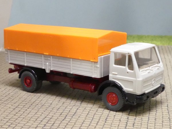 1/87 Wiking MB 1617 Pritsche/Plane weißgrau/orange 420 2 A