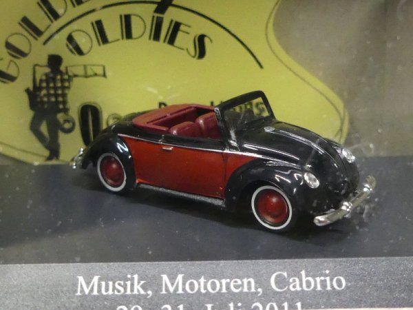 1/87 Busch VW Cabrio schwarz/rot Golden Oldies 2011