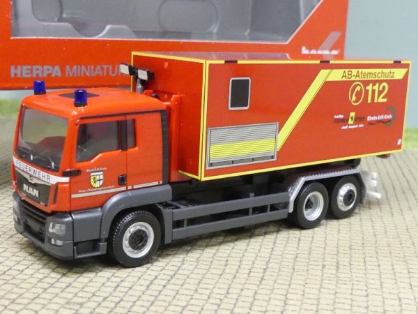 1/87 Herpa MAN TGS Wechsellader-LKW Feuerwehr Frechen 097260