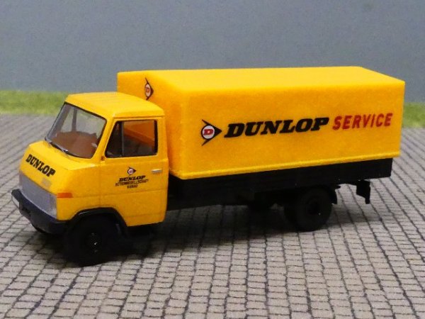 1/87 Brekina Hanomag Henschel F55 Dunlop Pritsche Plane 37504