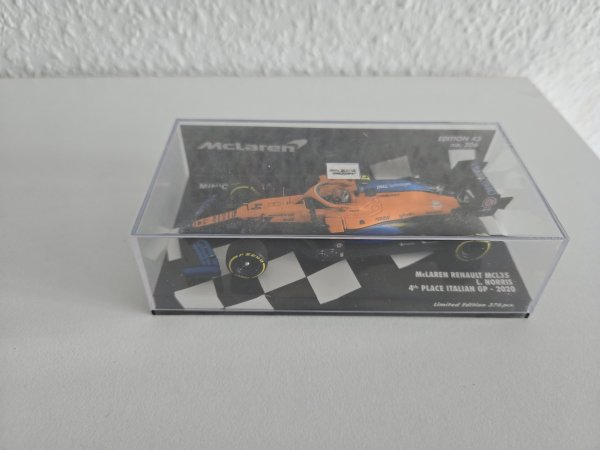 1/43 McLaren Renault MCL35 Morris 4. Platz Italien GP 2020 537 205104