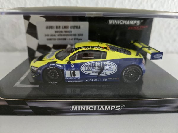 1/43 Minichamps Audi R8 LM Ultra 24h ADAC Nürburgring 2013 #16 437 130116