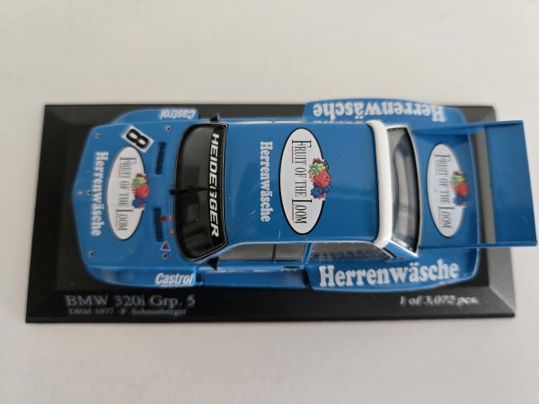 1/43 Minichamps BMW 320i Grp. 5 DRM 1977 #8 Schneeberger 400 772308