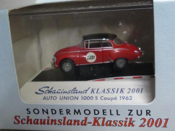 1/87 Brekina Auto Union 1000S Coupe rot Dach schwarz Sondermodell 2001