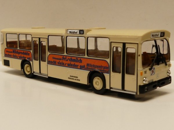 1/87 Brekina MB O 305 Mannheimer Verkehrs AG Odenwald Milch Sondermodell Reinhardt