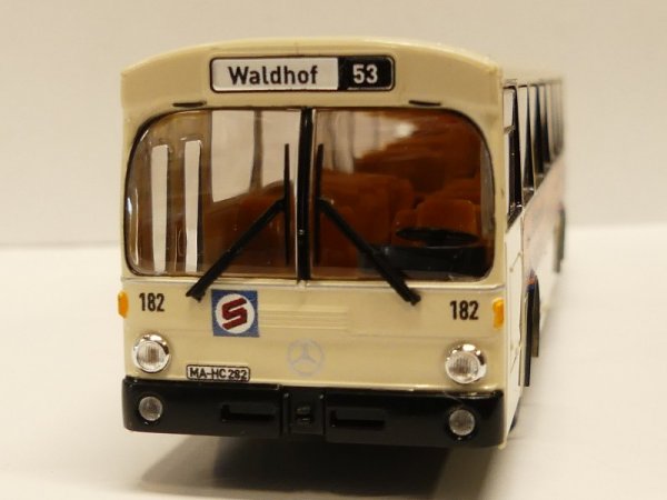 1/87 Brekina MB O 305 Mannheimer Verkehrs AG Odenwald Milch Sondermodell Reinhardt
