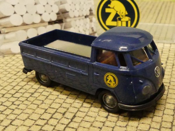 1/87 Brekina # 2100B VW T1b Züchner Dose Pritsche mit Metallplatte