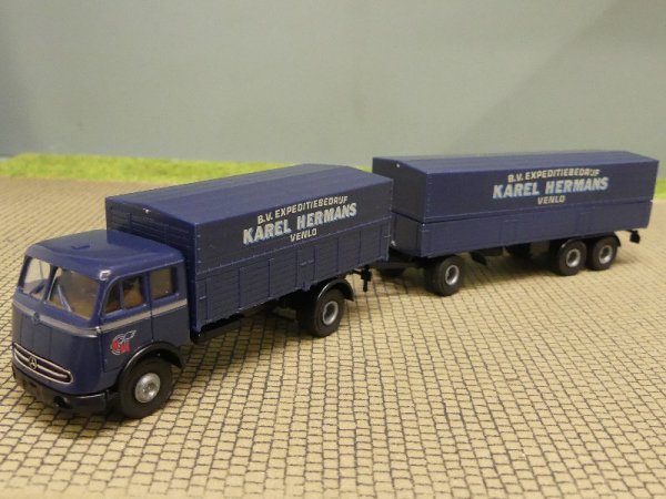 1/87 Brekina MB 334 Karel Hermans Venlo Niederlande Hängerzug 7624