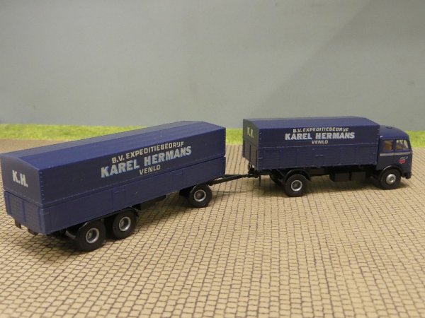 1/87 Brekina MB 334 Karel Hermans Venlo Niederlande Hängerzug 7624