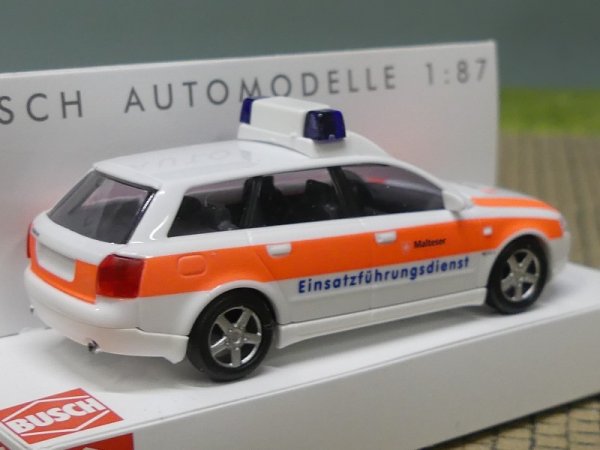 1/87 Busch Audi A4 Avant Malteser Einsatzführungsdienst 49263
