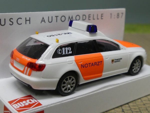 1/87 Busch Audi A6 Avant Feuerwehr Notarzt 49654