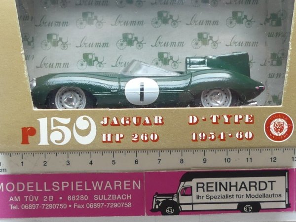 1/43 Brumm Jaguar D-TypeHP 260 dunkelgrün #1 r150