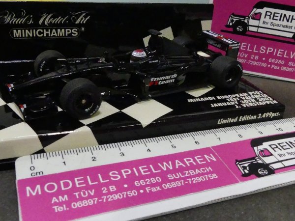 1/43 Minichamps Minardi European  PS01 TEST VALENCIA J. Verstappen