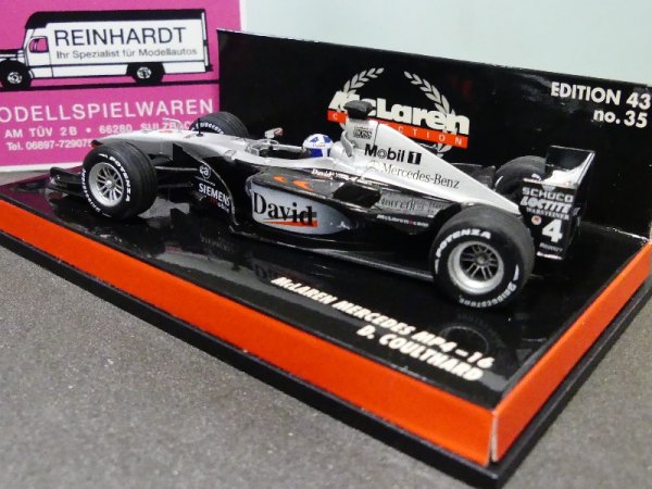 1/43 Minichamps McLaren Mercedes MP4-16 D. Coulthard 530 014304