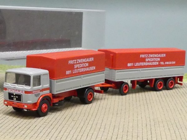 1/87 Herpa Albedo MAN F80 Zwengauer Spedition Planen-HZ