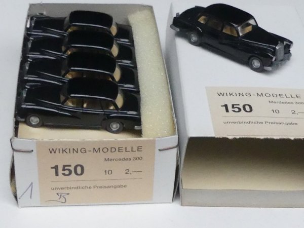 1/87 Wiking Händlerpackung MB 300 schwarz 10 Modelle 150
