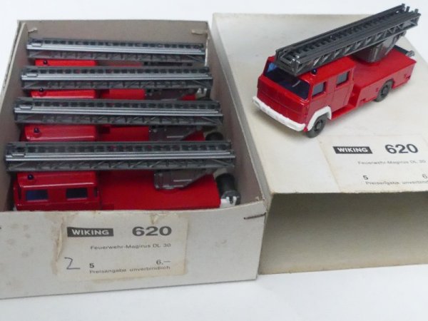 1/87 Wiking Händlerpackung Magirus  Feuerwehr DL30 5 Modelle 620