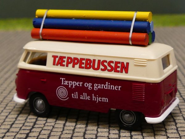 1/87 Brekina # 1635 VW T1 b Taeppebussen Sondermodell Dänemark