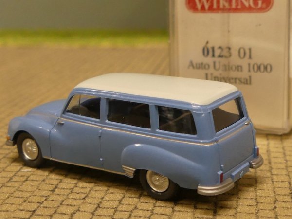 1/87 Wiking Auto Union 1000 Universal hellblau 0123 01