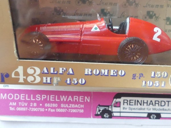 1/43 Brumm Ferrari 300 F. 2 180 HP #2 r43