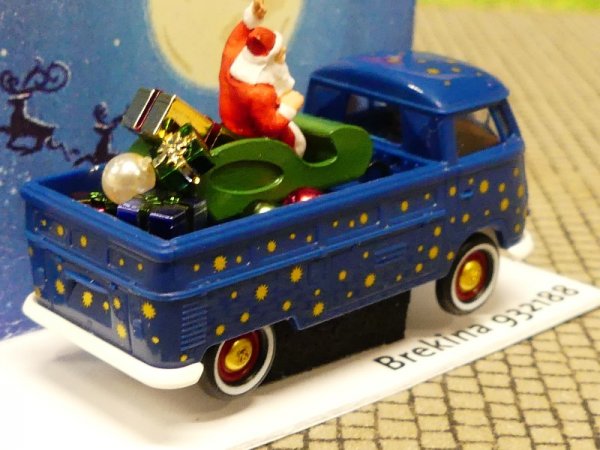 1/87 Brekina # 1914 VW T1b Weihnachten 2017, Pritsche 932188 dunkelblau