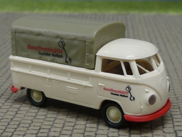 1/87 Brekina # 2041 VW T1 b Glashütte Wolfach Dorotheenhütte Plane Sondermodell