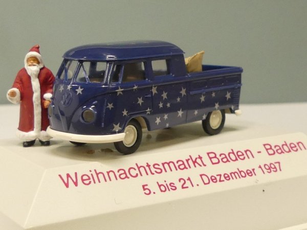 1/87 Brekina # 0713 VW T1 b Doka Weihnachtsmarkt Baden-Baden 1997