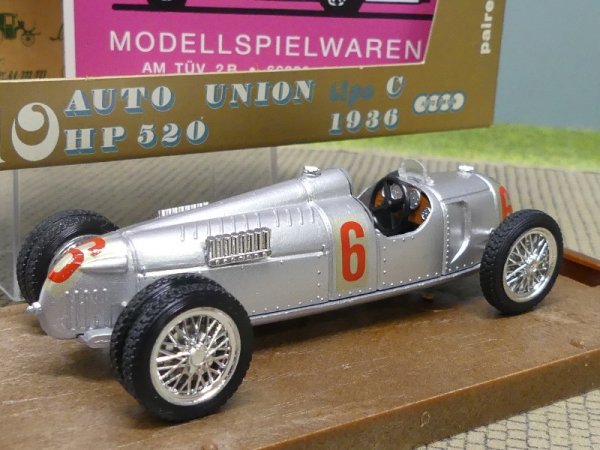 1/43 Brumm Auto Union tipo C HP 520 1936 #6 r110