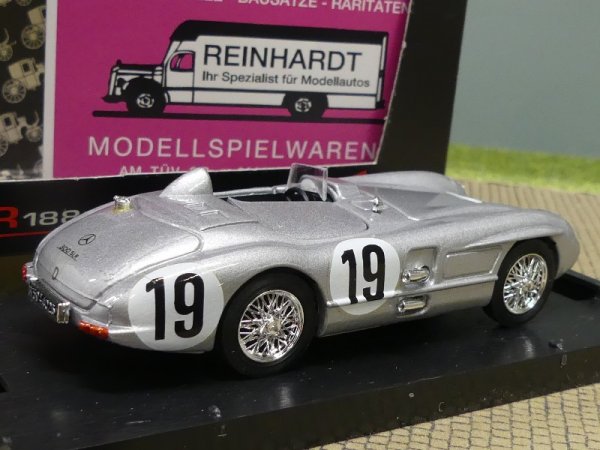 1/43 Brumm Mercedes 300 SLR Roadster Le Mans #19 r188