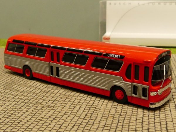 1/87 Busch Fishbowl rot Amerikanischer Bus SONDERPREIS 44501