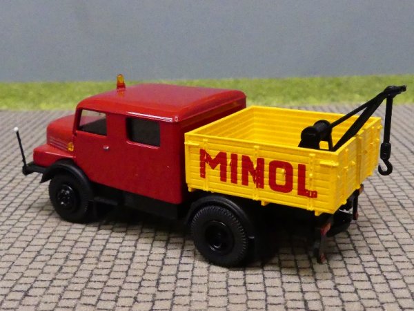 1/87 Brekina IFA S 4000 - 1 Abschleppwagen Minol Sondermodell Reinhardt