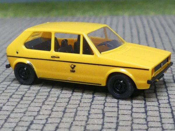 1/87 Brekina VW Golf I DBP, Felgen schwarz, Deutsche POST