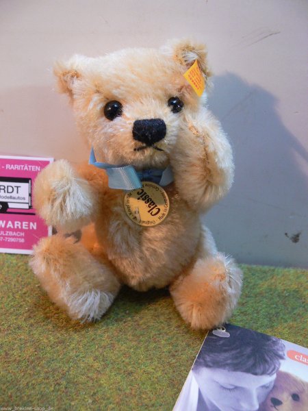 ST 233 Steiff Classic Teddy ca.14 cm Mohair blond 029806