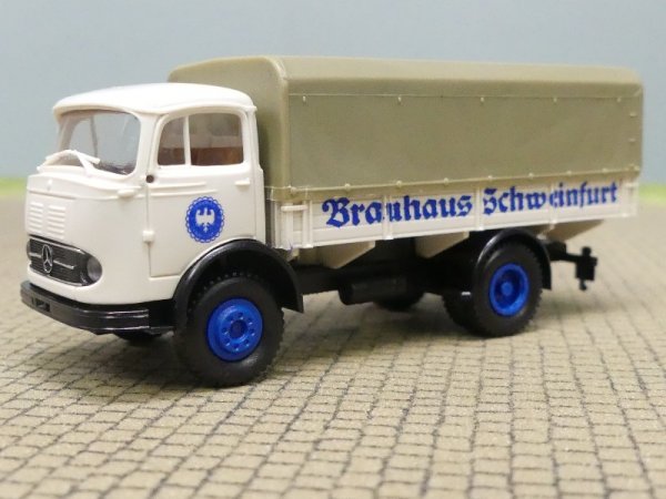 1/87 Brekina MB 328 Brauhaus Schweinfurt Plane grau Planen-LKW