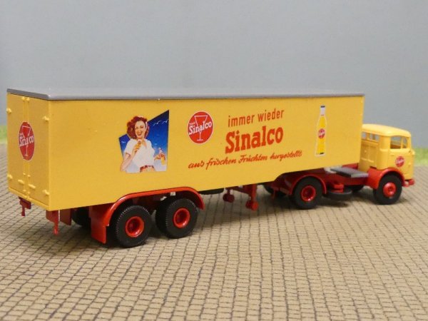 1/87 Brekina MB 328 Sinalco Koffer-Sattelzug 48585