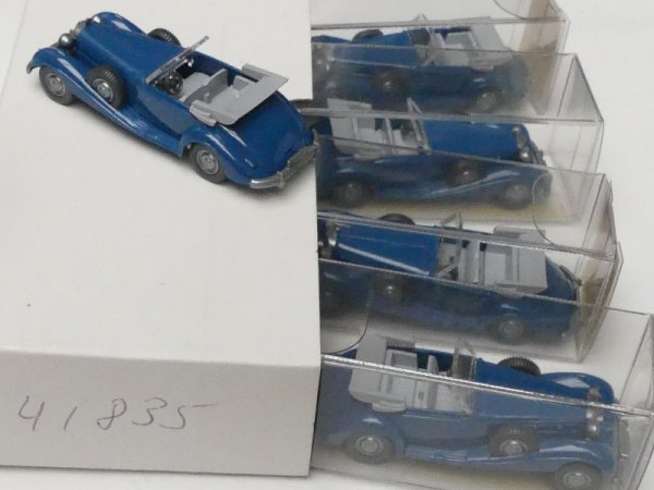 1/87 Wiking Händlerpackung MB 540k capri blau 5 Modelle 835