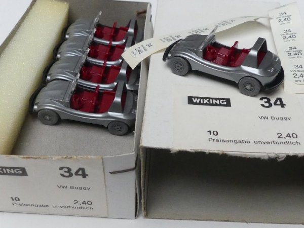 1/87 Wiking Händlerpackung VW Buggy silber 10 Modelle 34