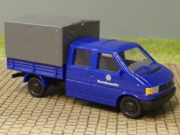 1/87 Roco VW T4 DoKa Bundeswehr (thw blau) in Faltbox