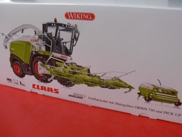 1/32 Wiking Claas Jaguar 860 Feldhäcksler mit Orbis 750 + Pick up 300 0778 12