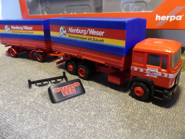 1/87 Herpa MAN F90 WE Nienburg Weser Wechselpritschen HZ