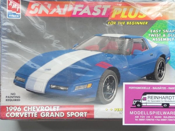 1/25 AMT Chevrolet Corvette Grand Sport 1996 #8763 Verpackung hat starke Lagerspuren