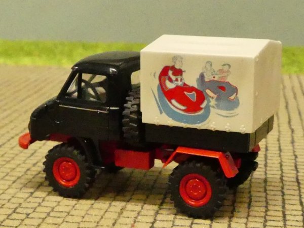 1/87 Brekina Unimog 411 Autoscooter Plane