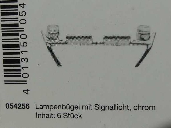 1/87 Herpa Lampenbügel mit Signallichtern chrom 054256