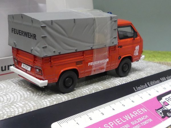 1/43 Premium ClassiXXs VW T3b Pritschenwagen Feuerwehr 13102
