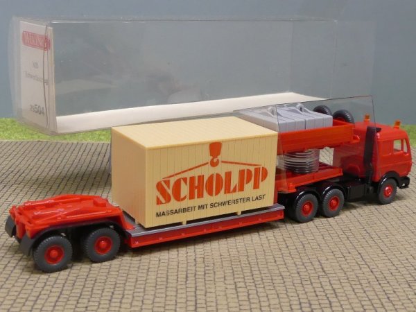 1/87 Wiking MB NG Scholpp Tieflader 504