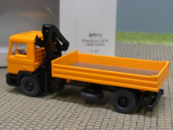 1/87 Wiking MAN M 90 kommunal orange Kipper mit Ladekran 675 01