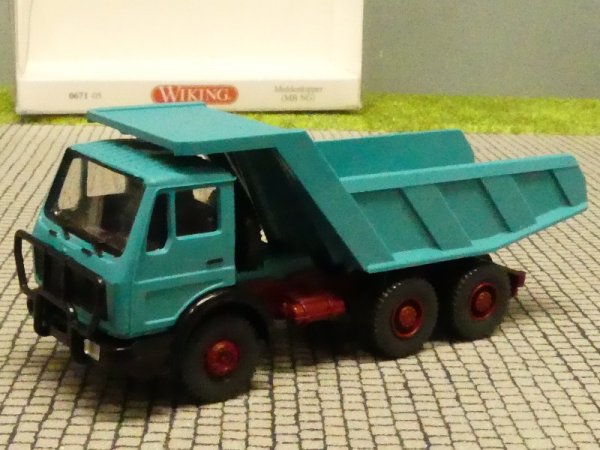 1/87 Wiking MB NG Muldenkipper türkisblau 0671 05