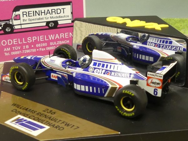 1/43 Onyx Williams Renault FW17 #6 David COULTHARD 236